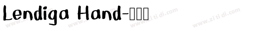Lendiga Hand字体转换